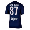 Paris Saint-Germain Joao Neves #87 Hemmatröja 2025-26 Korta ärmar